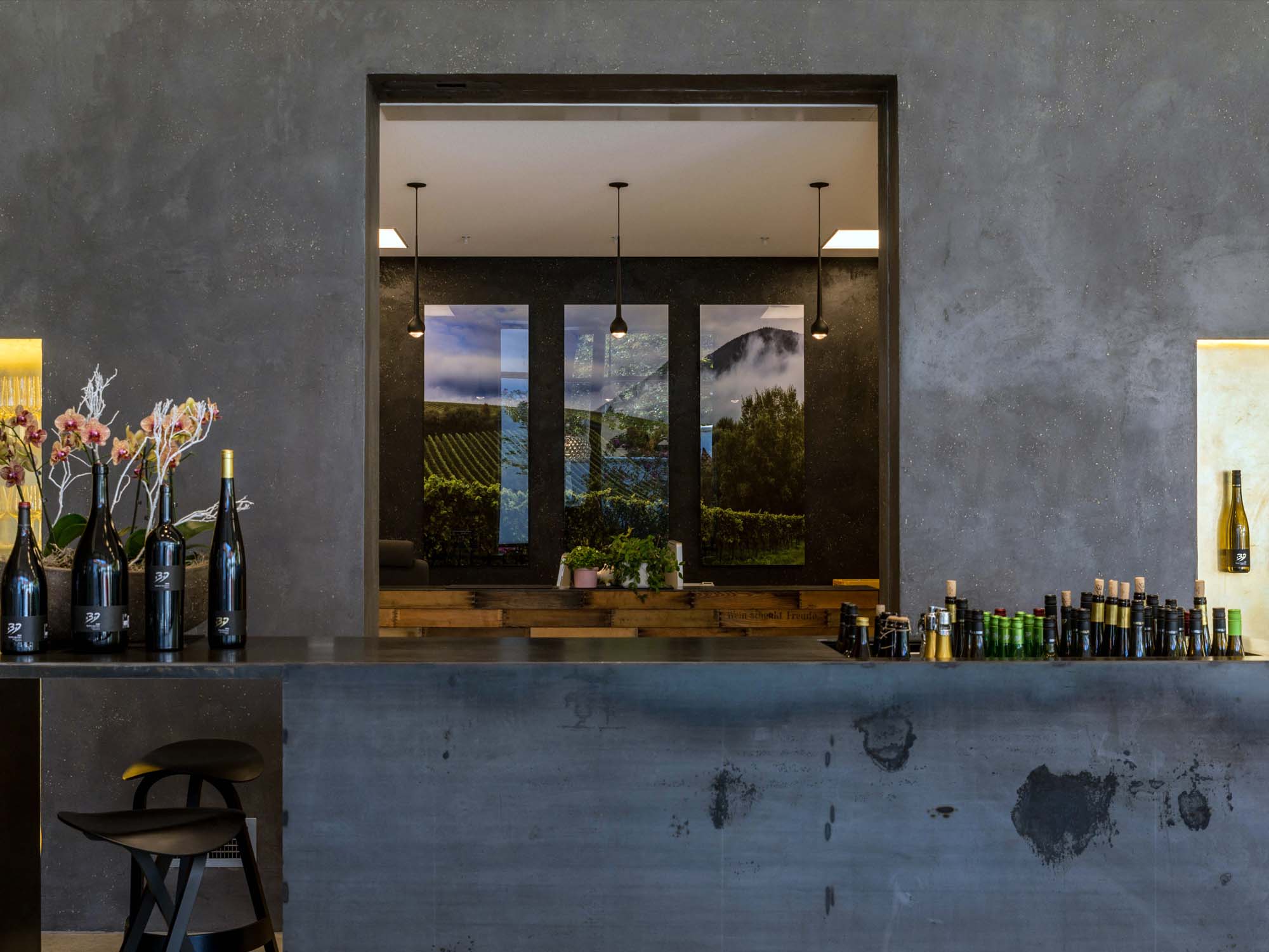 Theke der Vinothek